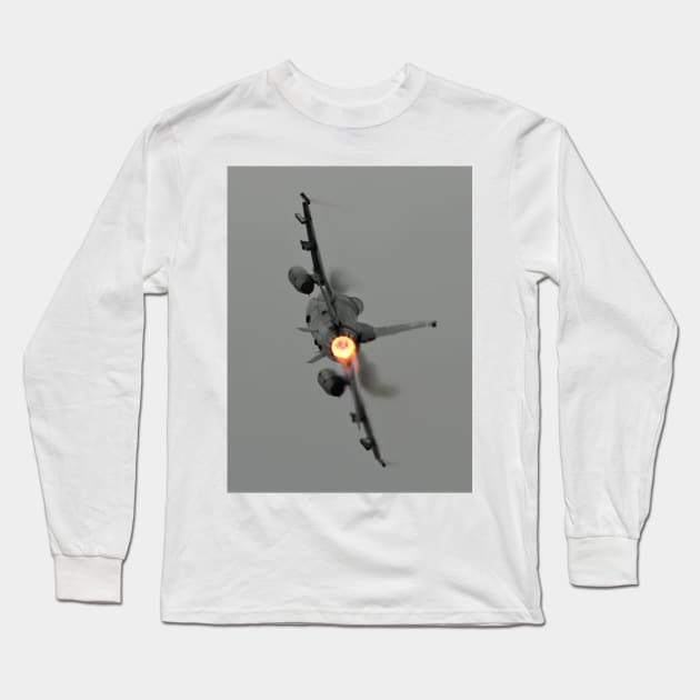 F-16 Afterburner Turn with vapor Long Sleeve T-Shirt by acefox1